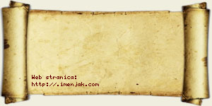 Jovana Perošević vizit kartica